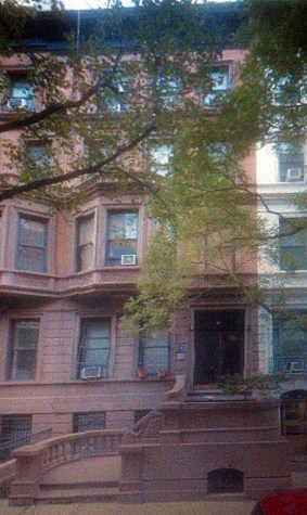 16 West 69th Street. My living room was just behind the two windows on the left side of the top floor. Peter's room was in the back. It's good to see the stoop still in place.